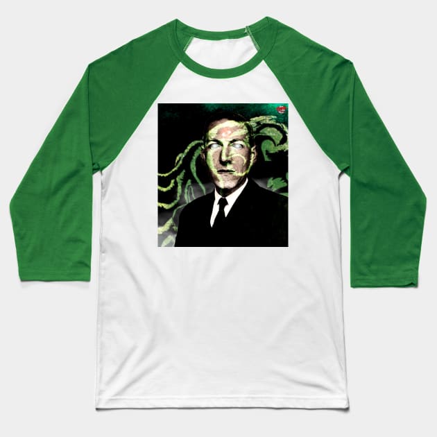 Lovecraft's mind Baseball T-Shirt by visionofbrain